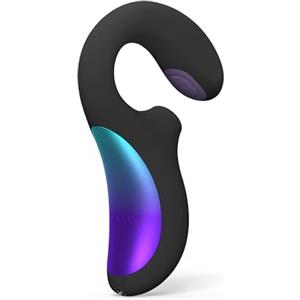 LELO ENIGMA Double Sonic Massaggiatore Femminile a Tripla Stimolazione, Vibratore Rabbit per Donna con App Bluetooth, Rabbit per Donna 8 Modalità di Piacere e 2 Modalità Extra, Vibratore Doppio Black