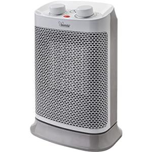 Bimar HP121 Stufetta Elettrica, Termoventilatore Elettrico da 1500W a Basso Consumo con Termostato Regolabile e 2 Potenze di Riscaldamento, Corpo in Plastica con Maniglia Integrata