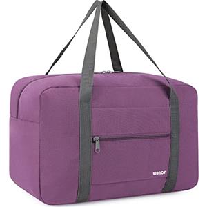 WANDF Borsa da bagaglio a mano per borsa da viaggio in aereo piccolo bagaglio a mano pieghevole Ryanair 40x20x25cm borsa sportiva borsa da ospedale borsa da weekend da WANDF (Viola 20L)