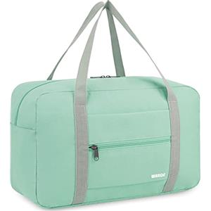 WANDF Borsa da bagaglio a mano per borsa da viaggio aereo piccolo bagaglio a mano pieghevole Ryanair 40x20x25cm borsa sportiva borsa da ospedale borsa da weekend da WANDF (Verde Menta 20L)