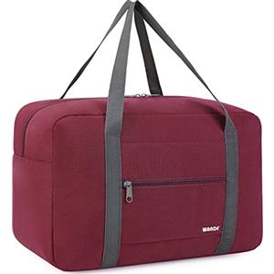 WANDF Borsa da bagaglio a mano per borsa da viaggio in aereo piccolo bagaglio a mano pieghevole Ryanair 40x20x25cm borsa sportiva borsa da ospedale borsa da weekend da WANDF (Vino Rosso 20L)