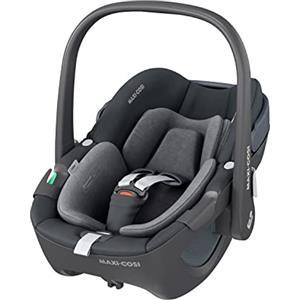 Maxi-Cosi Pebble 360 i-Size, Seggiolino auto neonato 0-15 mesi (40-83 cm), Seggiolino girevole 360°, ClimaFlow, Cinture Easy-in, Protezione dagli impatti laterali G-CELL, Essential Graphite