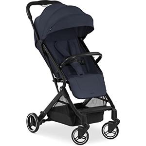 hauck Passeggino Da Viaggio Travel N Care Per Bambini Da 0 Mesi a 22kg - Passeggino Compatto Reclinabile, Ultraleggero 6,9kg - Si Piega Con Una Mano, UPF50+, Ruote EVA, Cesto Fino 3kg - Blu scuro