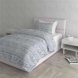 Italian Bed Linen FANTASY Parure Copripiumino realizzato in Italia, microfibra, Hellas, Singolo