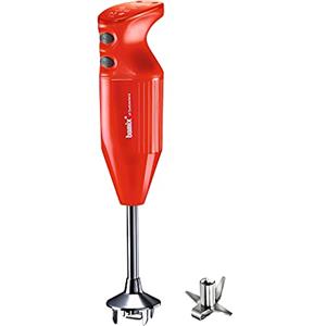 bamix Frullatore a immersione rosso M160 ONE incl. lama multiuso in acciaio inox, 160 watt, 2 velocità, Made in Switzerland, Rosso