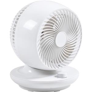 HOMCOM Ventilatore da Tavolo a 3 Velocità, Ventilatore Portatile con Oscillazione di 70° e Inclinazione di 90°, per Casa e Ufficio, Bianco e Nero