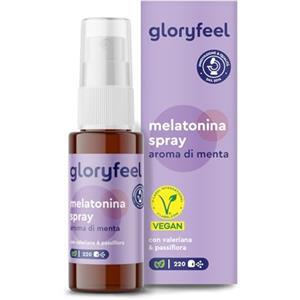 Gloryfeel Melatonina Pura Spray, per Dormire Meglio 1mg con Valeriana, Passiflora, Melissa, Lavanda e Vitamine B6 & B1, Integratore per Addormentarsi, Gusto Menta Dolce