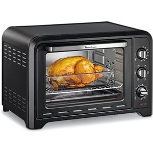 Moulinex Optimo Forno Ventilato, da 39 L, 6 Modalità di Cottura, Accessorio Pizza, Temperature Fino a 240°, Timer 120 Minuti, OX4878;