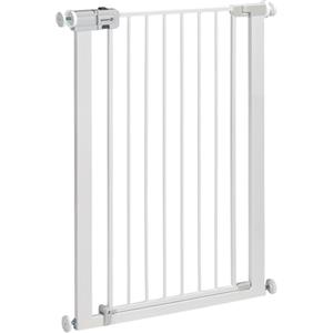 Safety 1st Easy Close Extra Tall Metal Cancelletto di sicurezza alto 91 cm, cancello per bambini, scale, porte e vani con dimensioni 73-80 cm, cancelletto per cani da interno, in metallo colore bianco