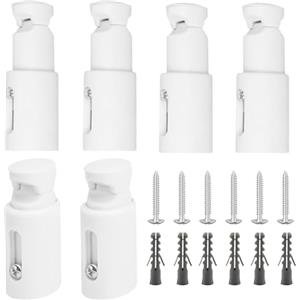 JINJUMEI 6 Pezzi Supporto Scaldasalviette, Supporti Regolabili per Portasciugamani Fissaggio, Staffe Fissaggio Scaldasalviette per Bagno in ABS, Adatta per Radiatori da Bagno Dritti o Curvi