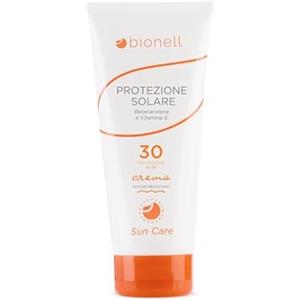 Bionell Crema Protezione Solare alta - spf 30- Bionell 200 ml Protegge dai raggi UVA e UVB con betacarotene e vitamina E per pelli chiare e sensibili