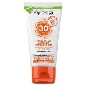 Dermolab - Crema Solare Antirughe, Viso e Collo, Protezione Alta, SPF 30, Resistente all'Acqua, 50ml