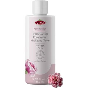 OTACI Acqua di Rosa Damascena 100% Pura e Naturale, Tonico Idratante Viso, Pulizia del viso, Cura del viso, Antiacne, Lenisce e Affina i pori, zona Occhi, Vegano, Regalo per le Donne