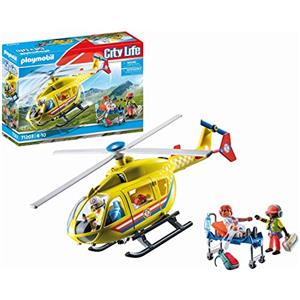 Playmobil City Life 71203 Elicottero di Soccorso - Gioco di Costruzione con 48 Pezzi, dai 4 Anni