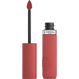 L'Oréal Paris Rossetto Liquido, Colore Intenso, Formula Matte a Lunga Durata, Resistente alle Sbavature, No transfer, Con Acido Ialuronico, Infaillible Matte Resistance, Tonalità: Crush Alert 645