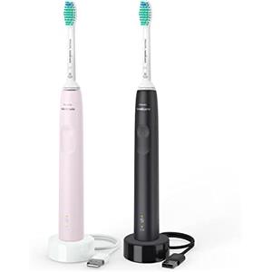 Philips Sonicare HX3675/15 Power Toothbrush SRS3100,PRM, S, Rosa e Nero, 1 Unità (Confezione da 1)