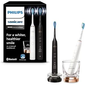 Philips Sonicare 2 Spazzolini Elettrici Sonici, Connessi all'App, adatti per Una Pulizia Profonda, con Bicchiere di Ricarica