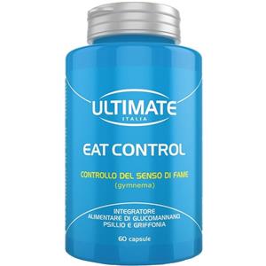 Vita al Top Srl Ultimate Eat Control - Integratore Alimentare con Glucomannano e Psillio per il Controllo del Senso di Fame - 60 Capsule