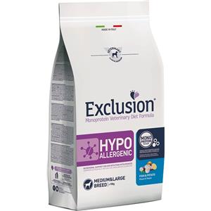 Exclusion - Diet Hypoallergenic Adult Medium Large Pesce e Patate da 12 Kg