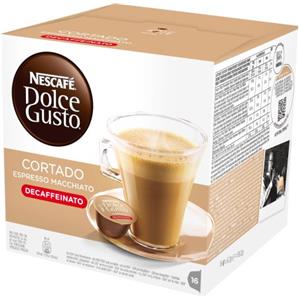 Nescafe Nescafé Dolce Gusto Espresso Cortado Decaffeinato, 16 Capsule
