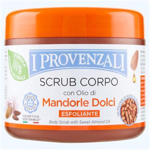 I Provenzali | Scrub Corpo con Olio di Mandorle Dolci, Esfoliante, 600g