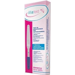 Illa Test Di Gravidanza Monoprova - Test per Autodiagnosi, Sensibilità 4 Giorni Prima, Risultato in 2-5 Minuti, Precisione >99%
