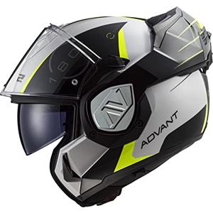 LS2, Casco modulare moto ADVANT CODEX white black 06, XL