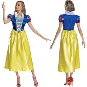 DISGUISE 158369B-EU - Costume da principessa Disney Basic Plus per adulti (UE), motivo: Biancaneve, da donna, multicolore, taglia M