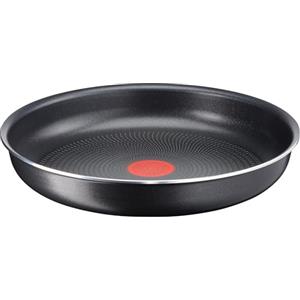 Lagostina Ingenio Essential Plus Padella Ø 28 cm, Padella Antiaderente in Alluminio per Gas e Forno, e anche in frigorifero, con Indicatore di Cottura Thermosignal, Utilizzabile con Manico Removibile