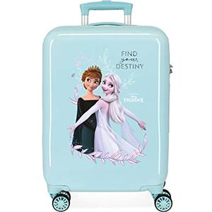 Disney Frozen Memories Valigia da cabina blu 38 x 55 x 20 cm rigida ABS chiusura a combinazione laterale 34 l 2 kg 4 ruote doppie