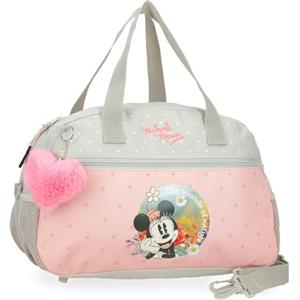 Disney Joumma Bags Minnie Wild Nature zaini per bambini, varie dimensioni, zaino da passeggio, realizzato in poliestere, include pompon decorativo., Verde, Zaino da viaggio