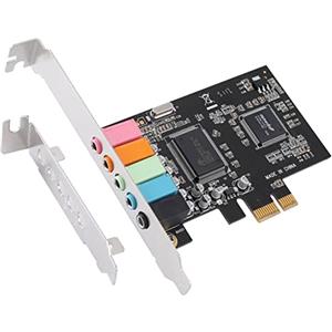 Orton Scheda Audio PCIe 5.1, Surround 3D, PC Chip CMI8738 per Windows XP/7/10