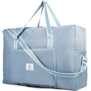 Arxus Pieghevole Borsa da Viaggio Grande, 60L Fine Settimana Overnight Tote con Tracolla Rimovibile Borsone per Uomo e Donna Sport Palestra Mare Aereo Campeggio