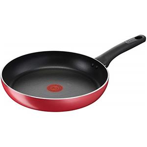 Lagostina Cucina Mediterranea Padella Antiaderente in Alluminio Ø 28 cm, Pentola Induzione, Gas e Forno, con Indicatore Cottura Thermo-Signal, Manico Ergonomico in Bakelite