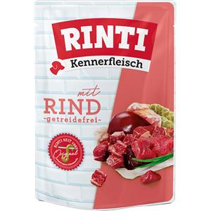 RINTI Kennerfleisch Manzo 400 g - Alimento Completo per Cani Adulti con 70% di Carne e Omega 3