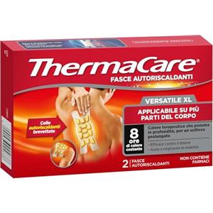Angelini Thermacare Fascia Autoriscaldante Versatile XL - 2 Pezzi, Materiale Soffice, Componente Naturali per Sollievo dal Dolore