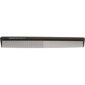 Janeke Black Line Pettine per Capelli con Denti Larghi e Fini - 21,5 cm