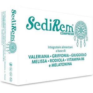 INTERFARMAC Srl SediRem 60 Compresse 400mg - Integratore per Rilassamento e Benessere Mentale con Ashwagandha, Melissa e Griffonia
