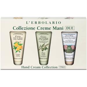 L'Erbolario Set 3 Creme Mani Idratanti e Protettive - Limone, Rosa e Oliva - 90 ml