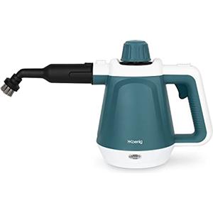 H.Koenig Pulitore a vapore NV680, 99,99% di batteri eliminati senza prodotti chimici, 3,5 bar, vapore 40g/min, pronto in 5 minuti, 13 Accessori, Piastrelle,Pavimenti,Cucina,Bagno,Finestre,Tessuti