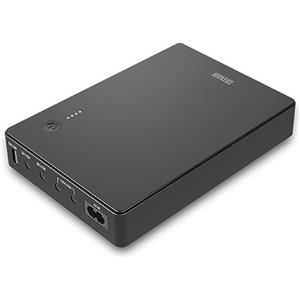 Shanqiu Gruppo di Continuità Mini UPS per Router, Modem, Telecamera con Ingresso AC Uscita USB 5V DC 5V 9V 12V 1A 2A 3A (74Wh)