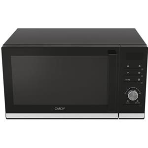 Candy Moderna Forno a Microonde con Grill, 25 Litri, 900W, 40 Programmi, 6 Livelli di Potenza, Funzioni Defrost e Autoclean, App hOn, Libera Installazione, 48,3 x 42 x 28,1 cm, Nero - CMGA25TNDB