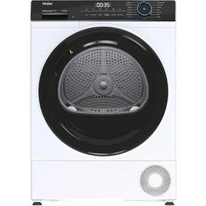 Haier I-Pro Serie 3, HD90-A2939E-IT, Asciugatrice, 9 KG, Classe A ++, 65 dB, Vapore, Connessa, 15 programmi, Bianco, AxLxP 84,5x59,5x66,5 cm