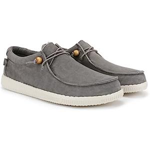 WALK IN PITAS | WP150 WALLABI Washed | Mocassini Uomo per L'Estate | Scarpe da Barca Estive | Sportive | Sneakers | Scarpe da Pitas | Bianco 40