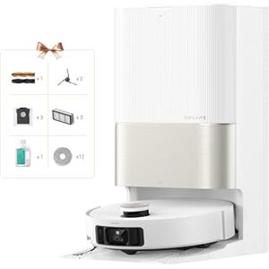 DREAME X50 Ultra Complete Robot Aspirador y Fregasuelos, 20000Pa, Elusión de Obstáculos Mediante y Navegación de 360º, Limpieza a Fondo de Esquina a Borde, Cepillo Desenredante, Control por Voz y APP