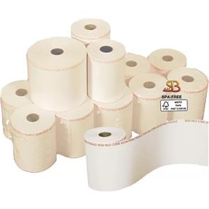 SABACART Rotolo per Bilancia 62,5mm x 30m - Carta Termica 55gr BPA Free - Blister 10 Pezzi