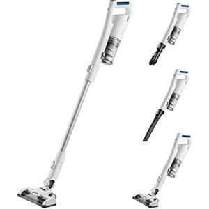 Midea MCS2021WB Aspirapolvere Senza Fili, 2 in 1 Scopa Ricaricabile P5, Durata a 45 Minuti, Spazzola Con Luci LED, Soddisfa Varie Scene Di Pulizia, Bianco-Blu