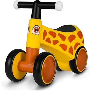 lionelo SAMMY Bicicletta Senza Pedali da 1 a 3 anni, Camminatore Bambini 4 Ruote Fino a 25 kg, Maniglie Antiscivolo con Luci 3 Design Sella Ergonomica, Per Bambine e Bambini