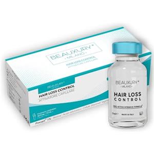 Beauxury Milano Fiale Anticaduta Procapil 5% Capelli Danneggiati e Cute Sensibile Rinforza e Nutre il Bulbo, Idratante e Lentivo con Biotina Acido Acido Ialuronico e Cellule Staminali Vegetali