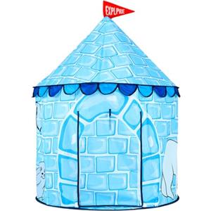 Floving pieghevole per bambini, tenda da gioco per bambini, tenda pop-up per interni ed esterni, casetta giocattolo per la conservazione dei giocattoli, con borsa per il trasporto (Bianco)